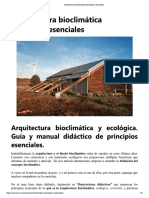 Arquitectura Bioclimática Principios Esenciales