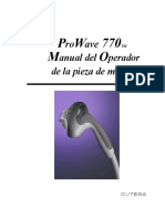 ProWave 770 Handpiece Operator Manual Rev A - Spa