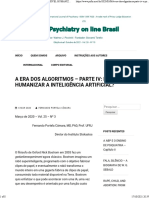A Era Dos Algoritmos – Parte IV é Possível Humanizar a Inteligência Artificial – Psychiatry on Line Brasil