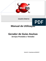 Manual WebISS V5 - Gerador de Guia Avulsa - Versão 5.0