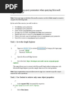 Exercise 1: Using Query Parameters When Querying Microsoft Graph Via HTTP