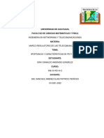 TAREA #6 - Marco Regulatorio de Las Telecomunicaciones