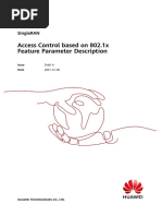 Access Control Based On 802.1x (SRAN18.1 - Draft A)