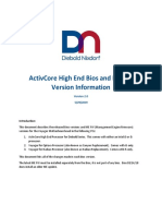 ActivCore High End Bios Version Information v2