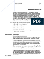 Week 013 Module Research Instruments