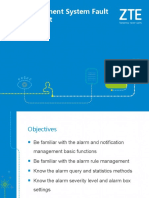 NE Management System Fault Management: ZTE University