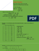 Standard Deviation ( )