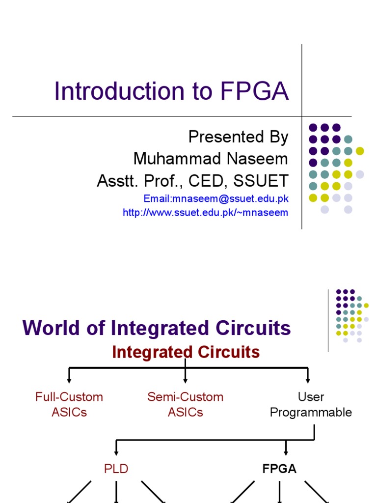 Introduction to FPGA Families and Design | PDF | Field Programmable ...