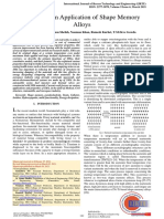 A Review On Application of Shape Memory Alloys: Sadashiva M, M. Yunus Sheikh, Nouman Khan, Ramesh Kurbet, T.M.Deve Gowda