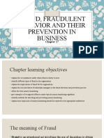Chapter 17 - Fraud, Fraudulent Behavior and Their Prevention in