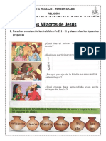 Ficha de Trabajo Los Milagros de Jesus