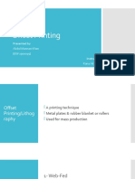 Offset Printing: Presented by