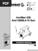 Download IronMan 230 and H200L4-15 Gun Owners Manual by Hobart Welding Products SN55383401 doc pdf