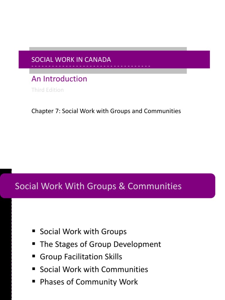 Social Work in Canada An Introduction Third Edition | PDF | Community ...