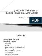 Calculating Required Relief Rates For Cooling Failure in Column Systems
