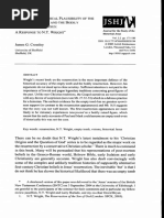 Against The Historical Plausibility of The Empty Tomb Story and The Bodily Resurrection of Jesus A Response To NT Wright