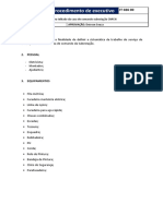 Procedimento Executivo de Calhas