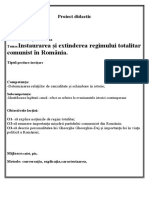 Instaurarea Și Extinderea Regimului Totalitar Comunist În România Cl9