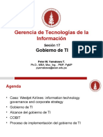 Implementación efectiva del gobierno de TI