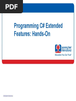 Programming C# Extended Features: Hands-On: Course 973