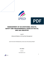 Management of Occupational Health Safety and Environmental Risks in The Oil and Gas Industry