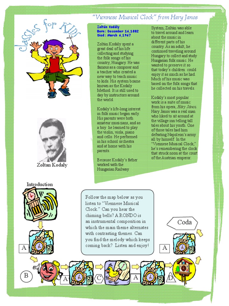 "Viennese Musical Clock" From Hary Janos Zoltan Kodaly PDF