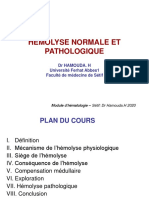 2- Hemolyse Normale Et Pathologique Dr Hamouda 2020