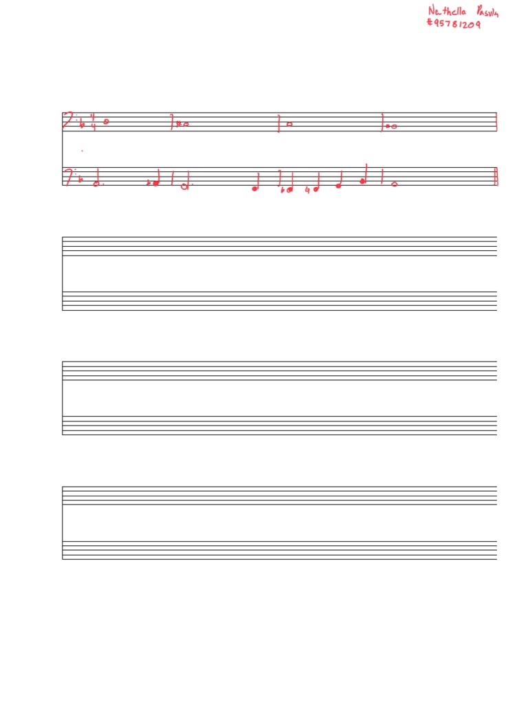 Manuscript Paper Grand Staff | PDF