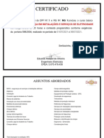 Certificado: NR 10 - Segurança em Instalações E Serviços de Eletricidade