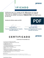 Certificado de Treinamento de NR 35-3