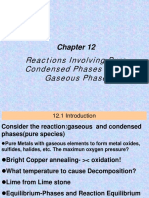 Reactions Involving Pure Condensed Phases and A Gaseous Phase
