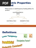 Dielectric Properties of Food: Microwave or Radiofrequency Heating Ability of A Product