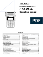 FTA-250L: Operating Manual