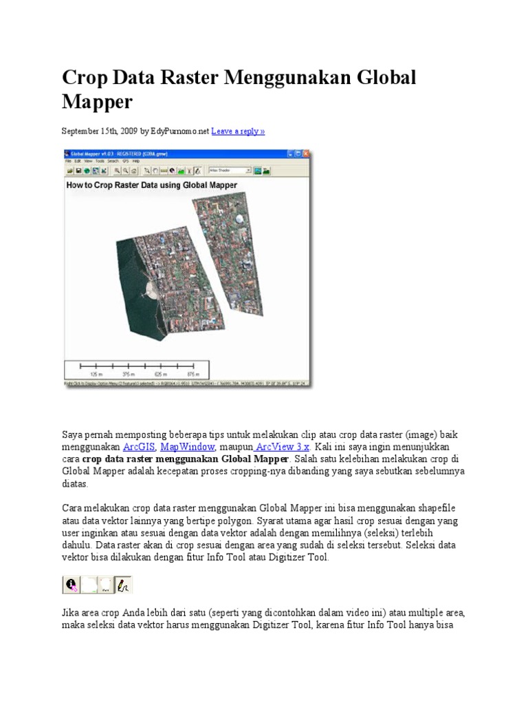 Cara Crop Raster di Global Mapper | PDF
