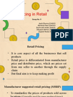 Pricing in Retail: Group No. 11