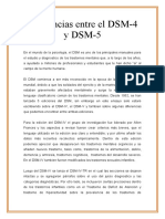 Diferencias DSM-4 y DSM-5