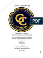 Crowdsale Whitepaper: Gistcoin