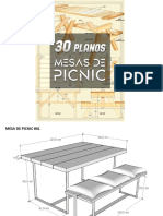 Una Guía Con 30 Planos para Hacer Mesas de Picnic