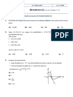 Matemática: Consolidação de conhecimentos