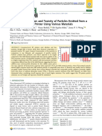 Chemical Composition and Toxicity of Particles Emitted From A Consumer-Level 3D Printer Using Various Materials