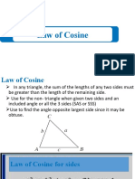 Law of Cosine