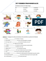 Routine Et Verbes Pronominaux: EXERCICE 1: Écrivez Les Verbes Pronominaux Au-Dessus de Chaque Image
