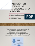 Evaluación Del Efecto de Las Distorsiones en La Auditoria