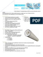 PFI HF6 High Flow Filter Cartridge Datasheet