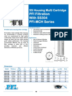 Housing Multi Filter Cartridges SS304 PFI MCH Series