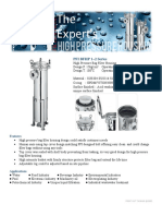 PFI BFHP12 High Pressure Bag Filter Housing Datasheet