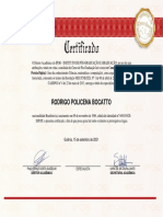 Certificado: Rodrigo Policena Bocatto