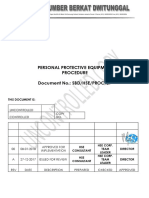Personal Protective Equipment Procedure Document No.: SBD/HSE/PROC/27