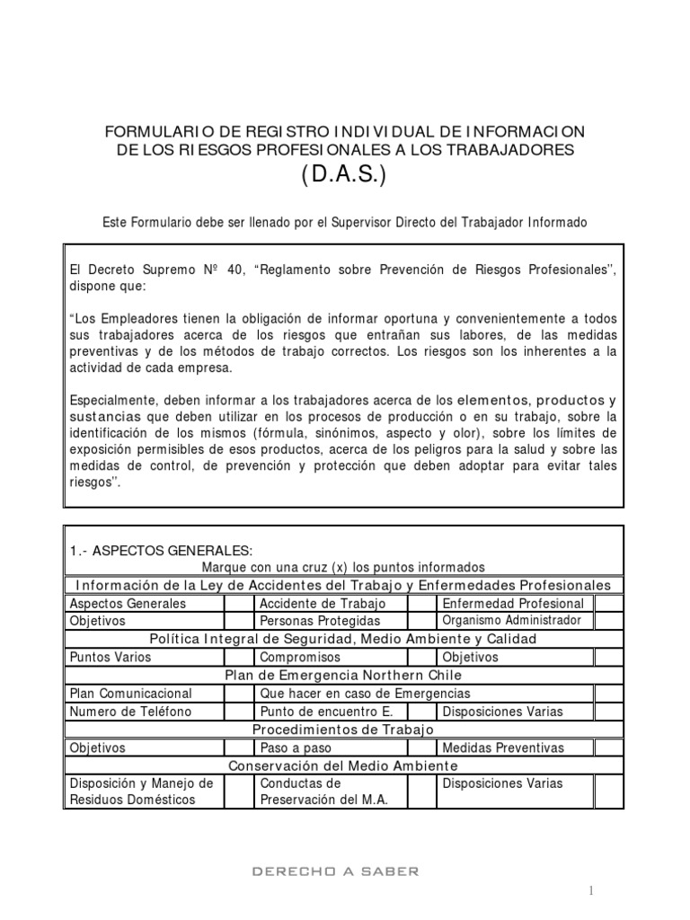 Formato Das | PDF | Salud y bienestar | Medicina