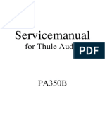 Servicemanual for Thule Audio PA350B